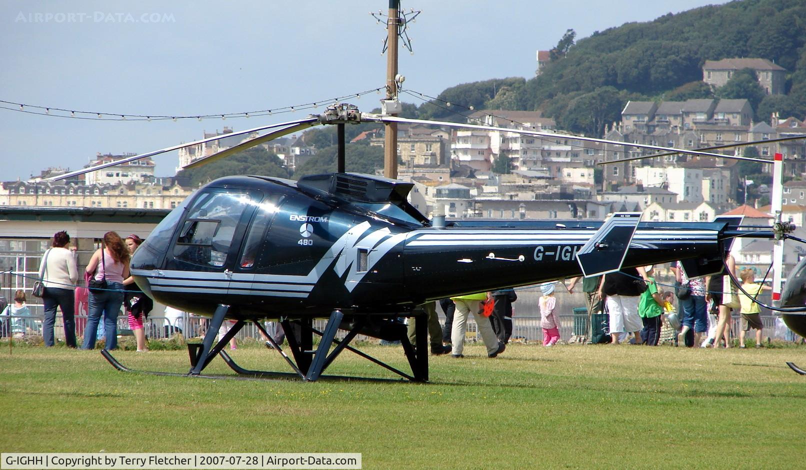 G-IGHH, 1998 Enstrom 480 C/N 5034, at Helidays 2007 at Weston-Super-Mare , UK