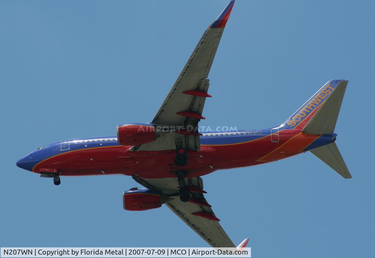 N207WN, 2005 Boeing 737-7H4 C/N 34012, Southwest