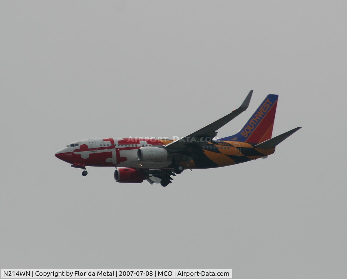 N214WN, 2005 Boeing 737-7H4 C/N 32486, Maryland c/s