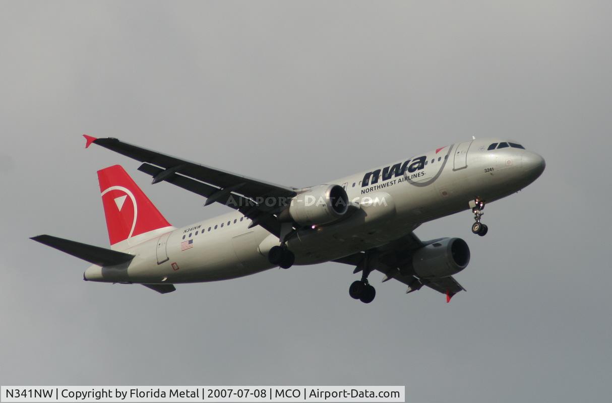 N341NW, 1992 Airbus A320-212 C/N 380, Northwest