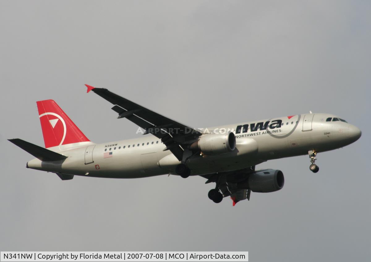 N341NW, 1992 Airbus A320-212 C/N 380, Northwest