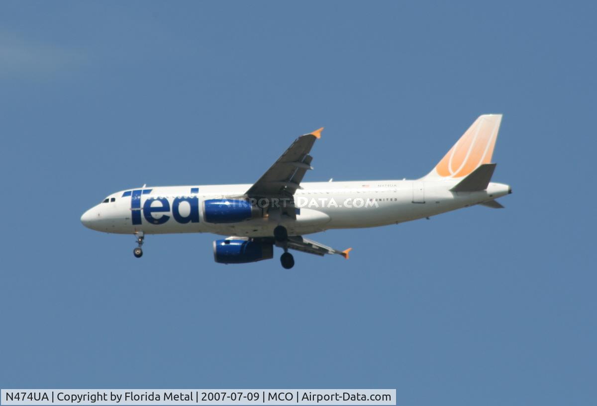 N474UA, 2001 Airbus A320-232 C/N 1475, Ted