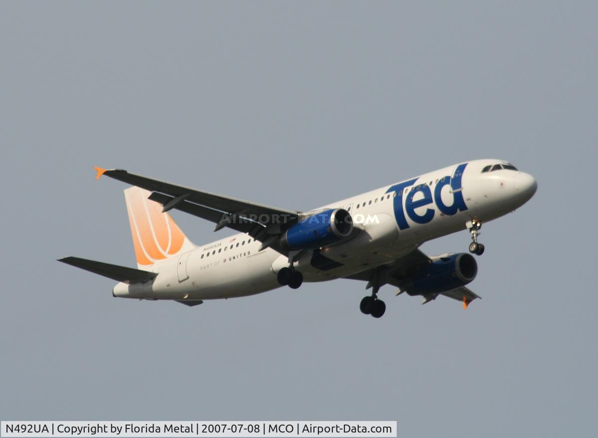 N492UA, 2002 Airbus A320-232 C/N 1755, Ted