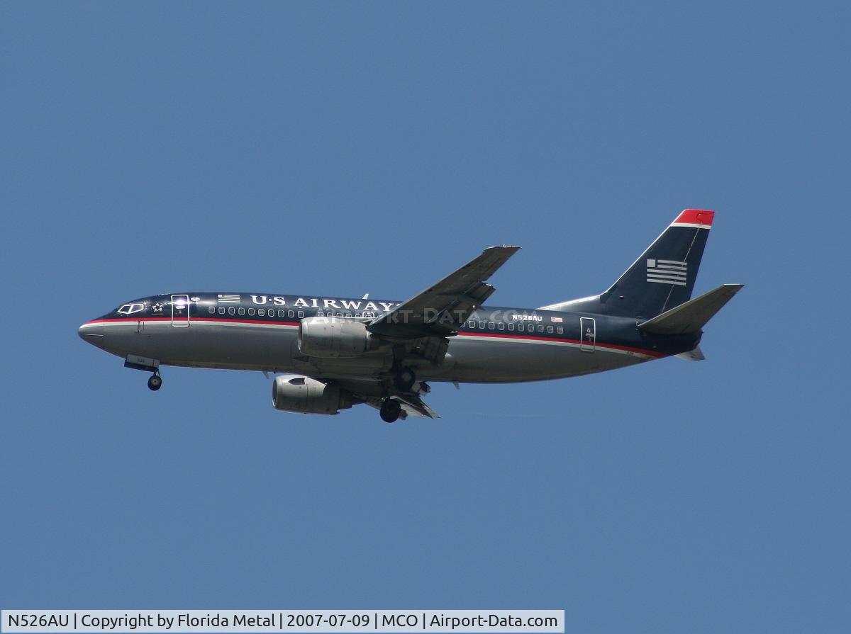 N526AU, 1988 Boeing 737-3B7 C/N 23861, US