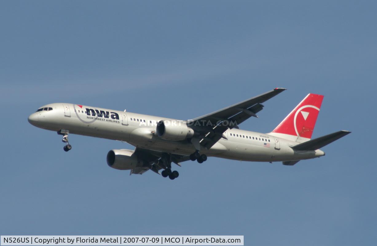 N526US, 1987 Boeing 757-251 C/N 23620, Northwest