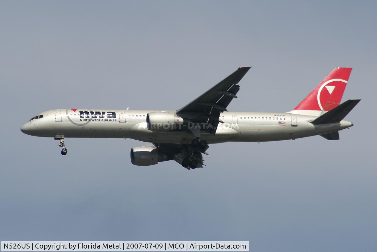 N526US, 1987 Boeing 757-251 C/N 23620, Northwest