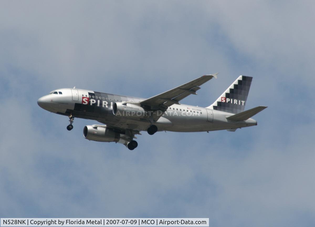 N528NK, 2007 Airbus A319-132 C/N 2983, Spirit