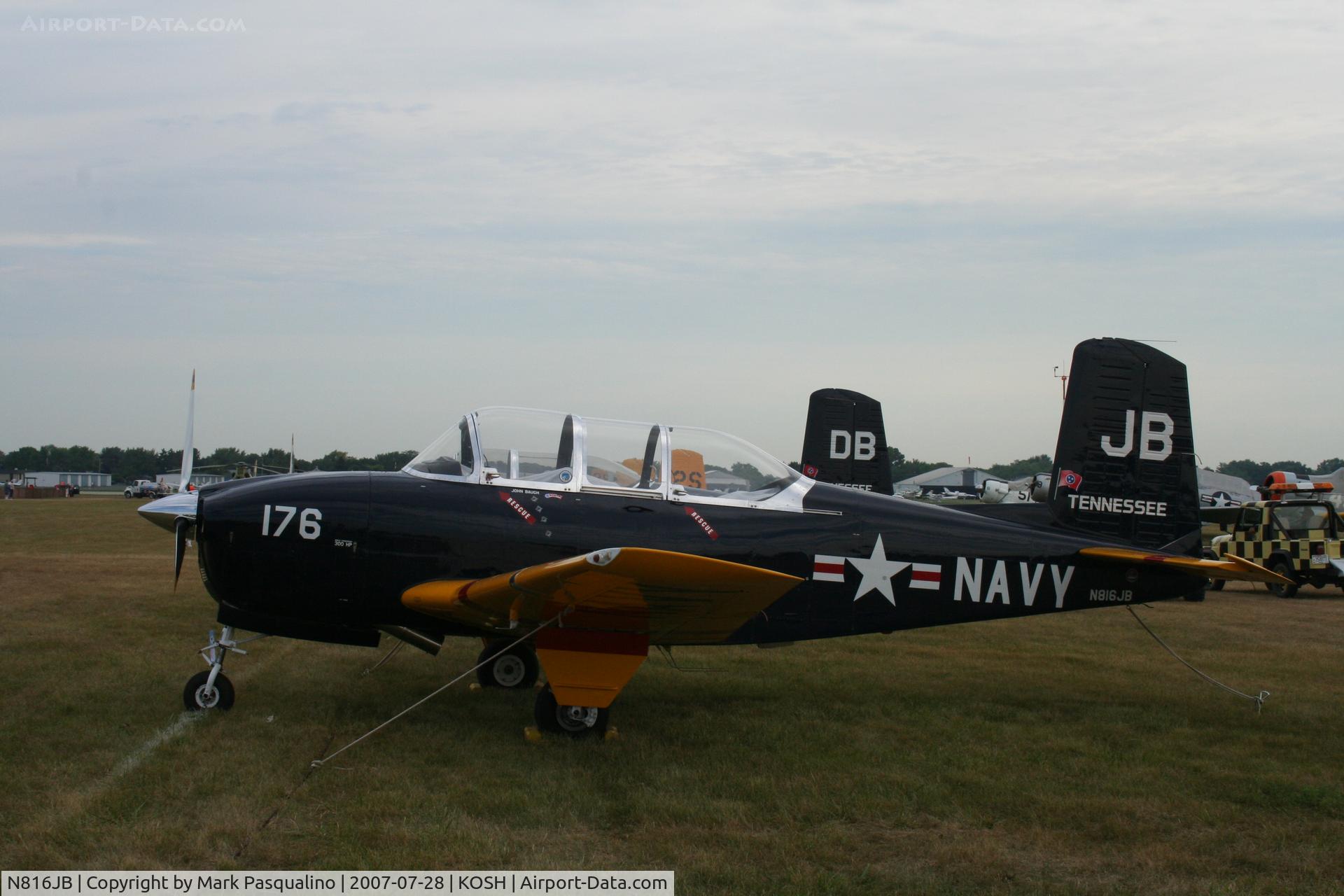 N816JB, 1960 Beech T-34B Mentor C/N BG-176, Beech T-34B