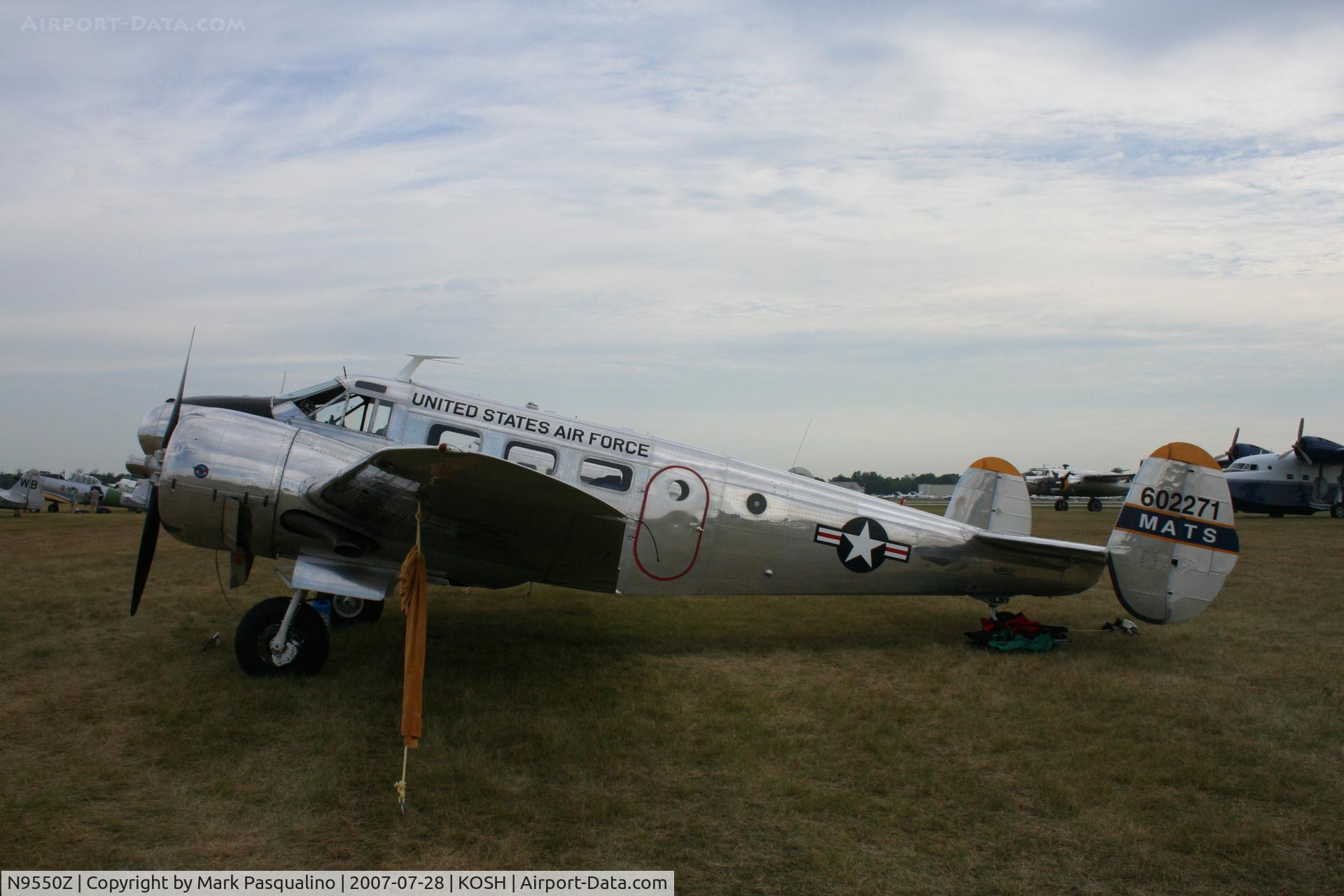 N9550Z, 1953 Beech C-45H/18S Expeditor C/N AF-586, Beech C-45H