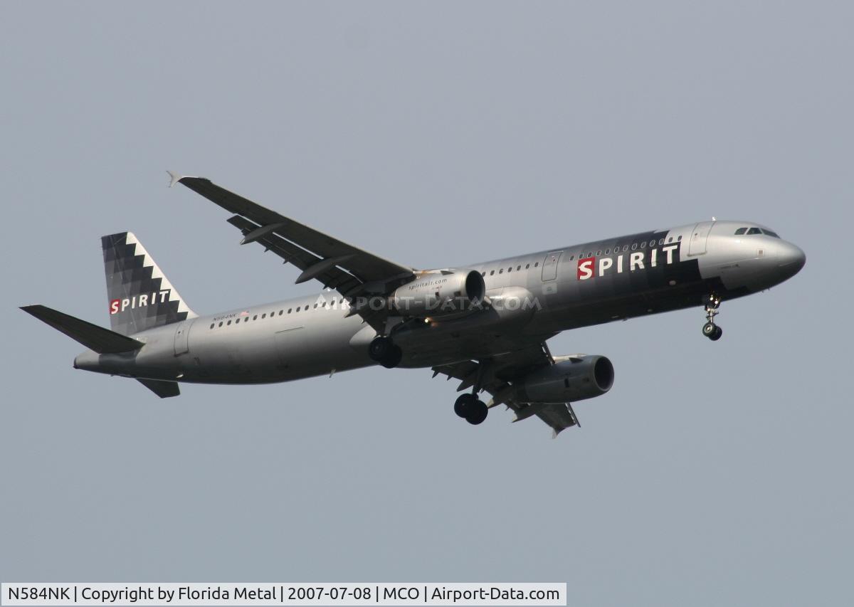 N584NK, 2001 Airbus A321-231 C/N 1408, Spirit