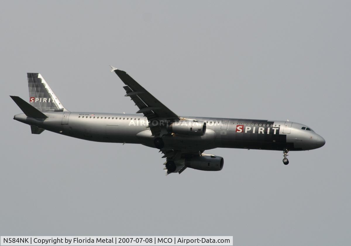 N584NK, 2001 Airbus A321-231 C/N 1408, Spirit