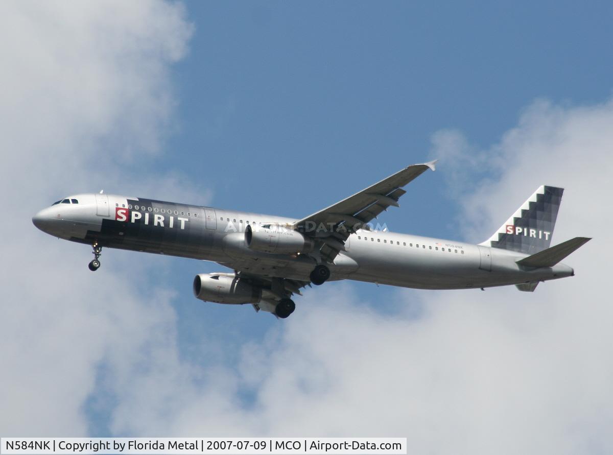N584NK, 2001 Airbus A321-231 C/N 1408, Spirit