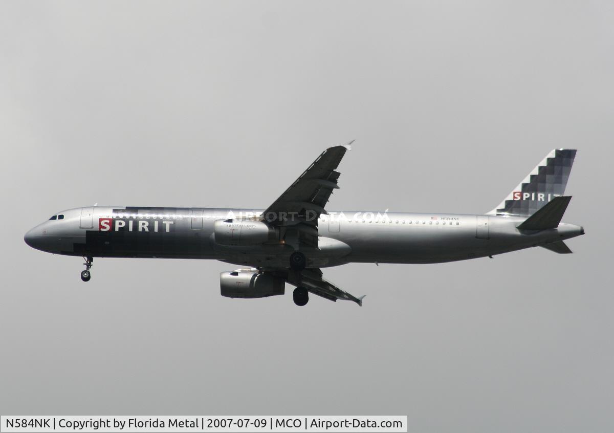 N584NK, 2001 Airbus A321-231 C/N 1408, Spirit