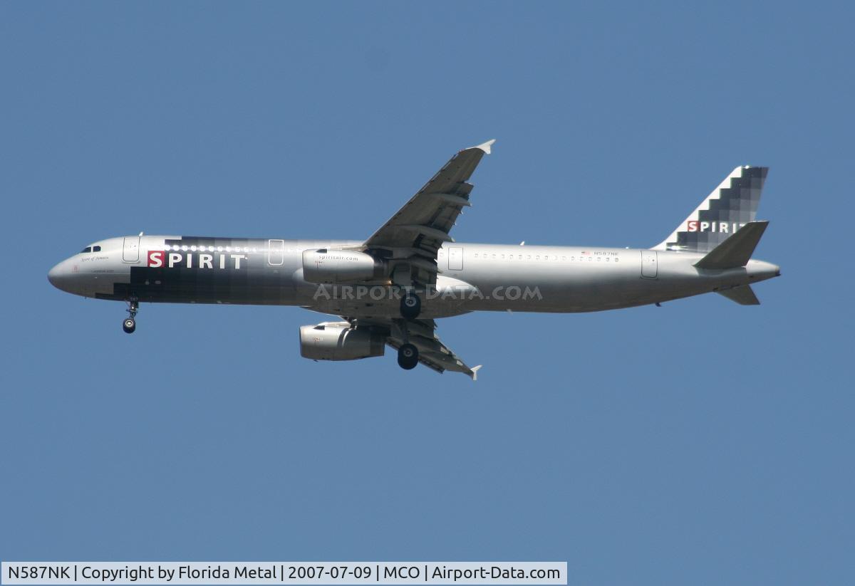 N587NK, 2005 Airbus A321-231 C/N 2476, Spirit