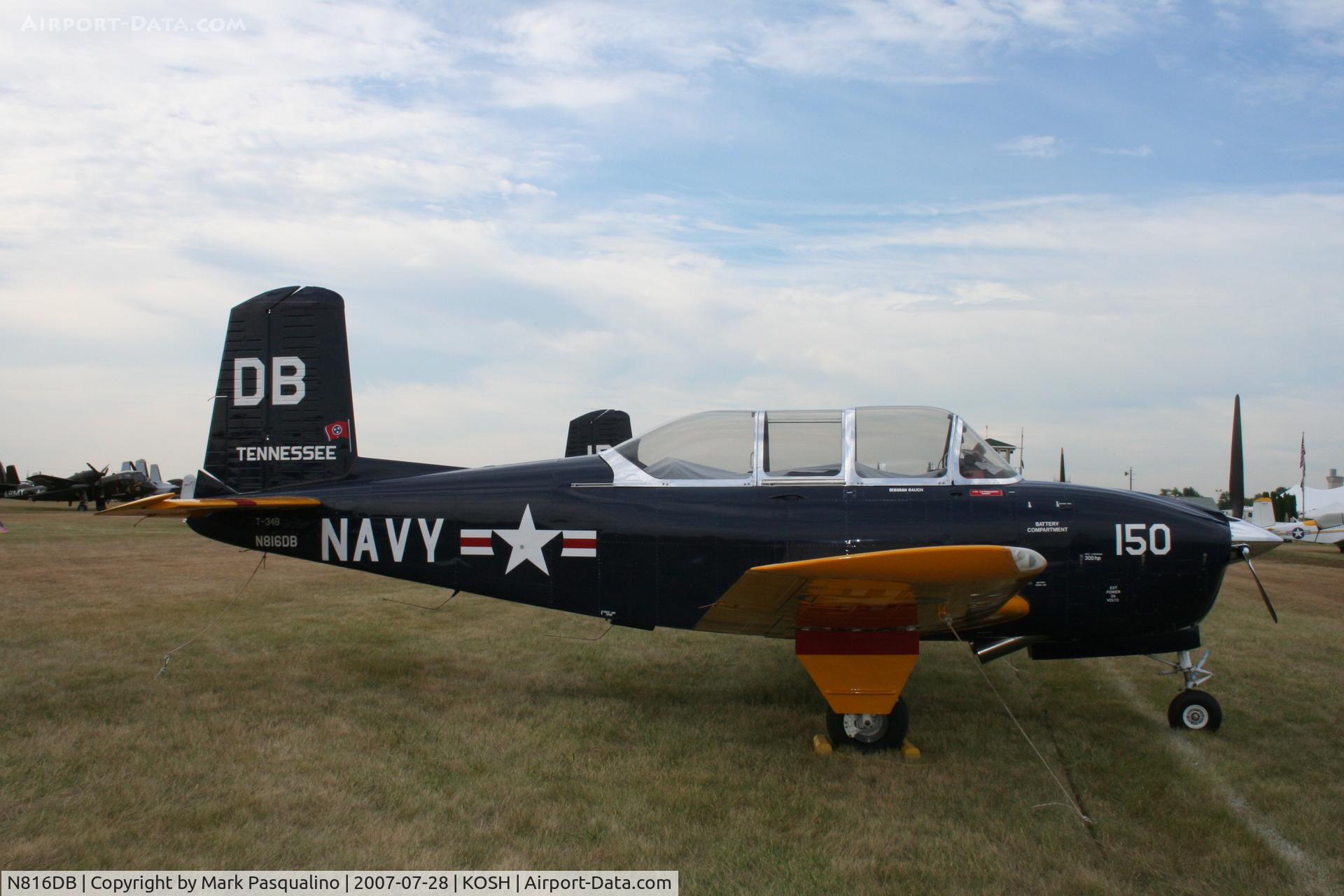 N816DB, 1956 Beech D-45 Mentor C/N BG-150, Beech T-34B