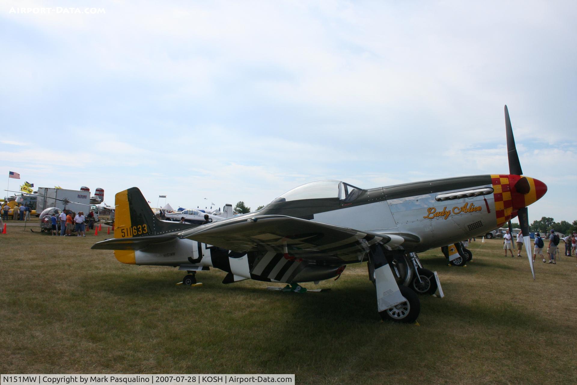 N151MW, 1945 North American P-51D Mustang C/N 124-48386, North American P-51D
