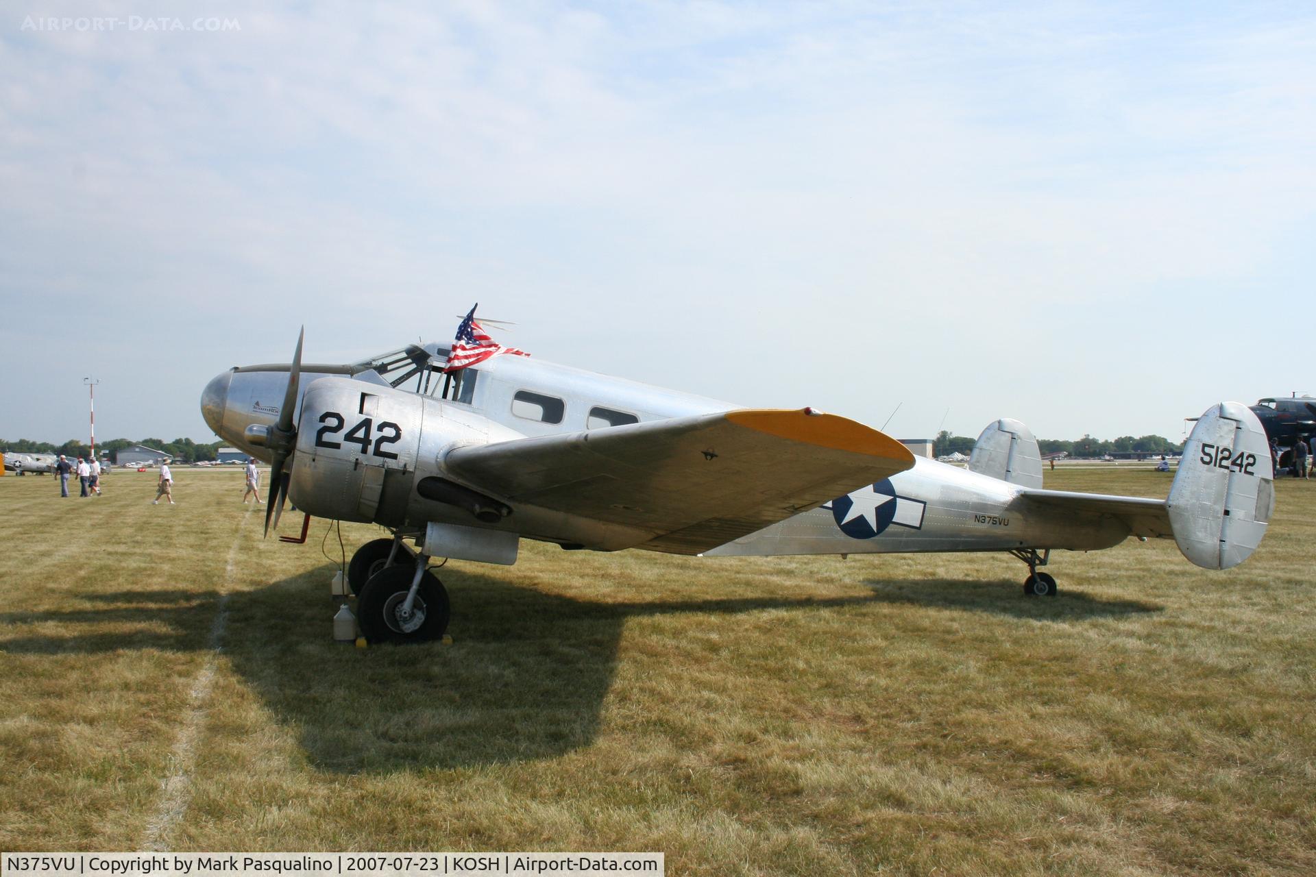 N375VU, 1943 Beech TC-45J C/N 51242, Beech AT-7