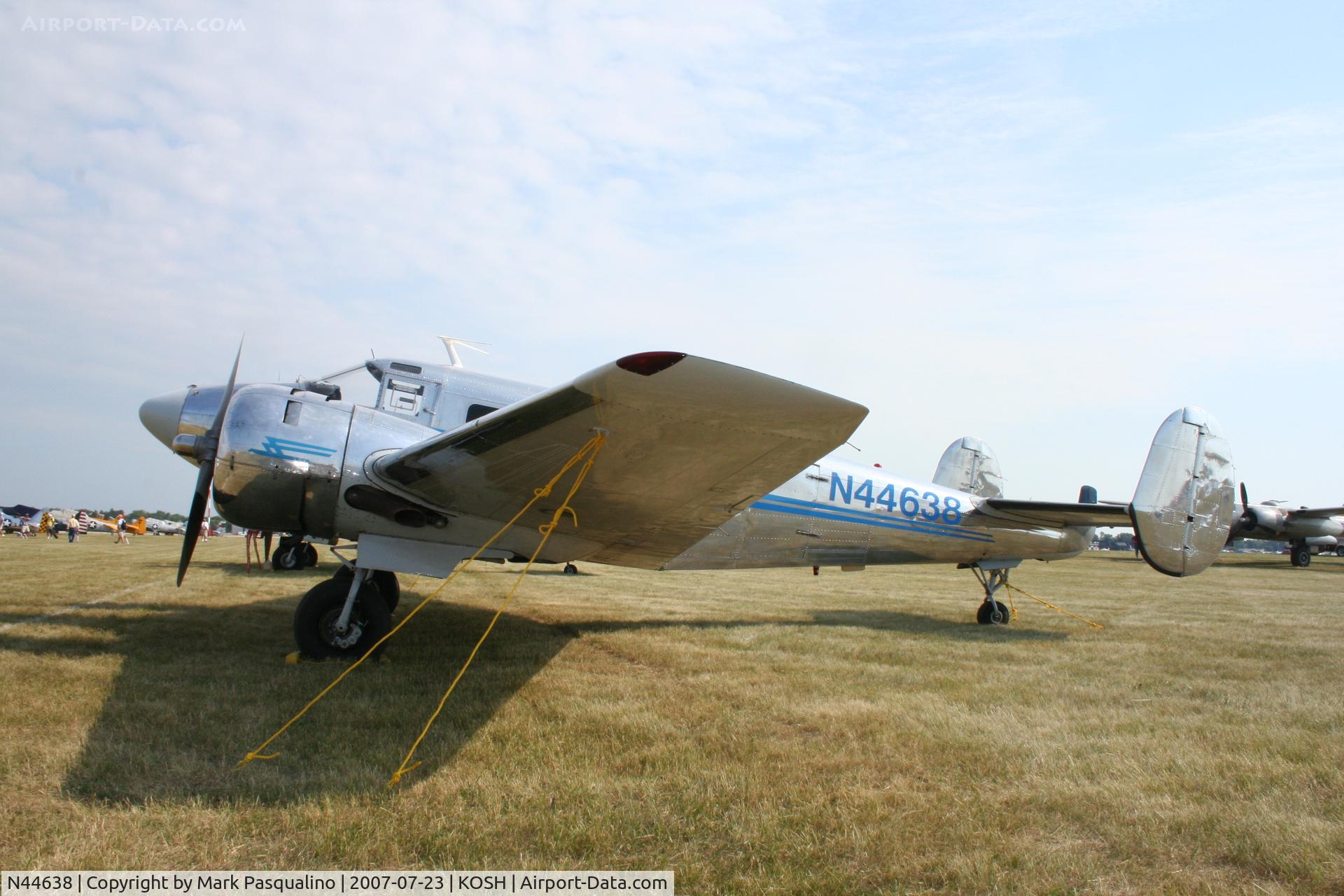N44638, 1946 Beech D18S C/N A-45, Beech D18S