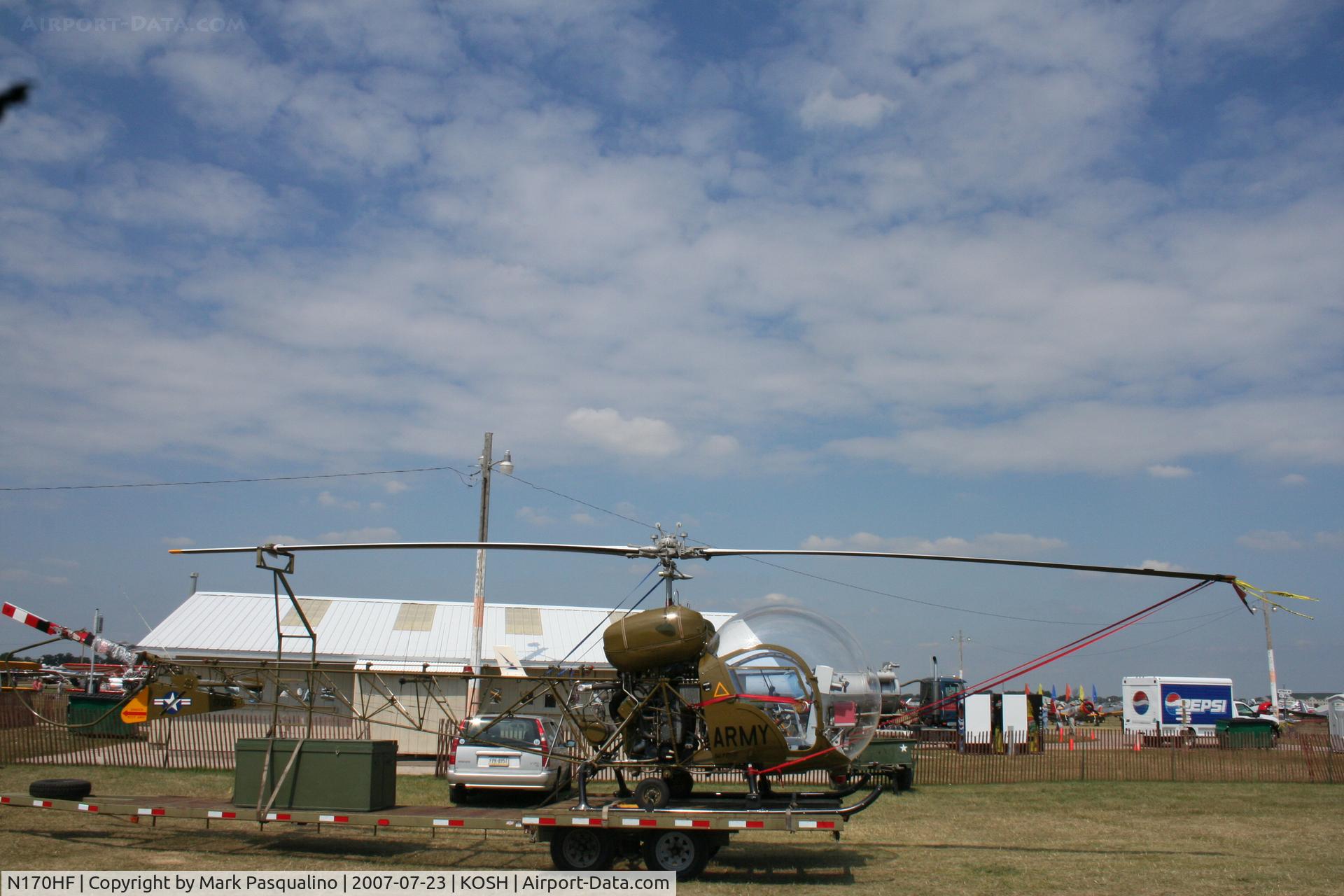 N170HF, 1968 Bell 47G-3B-1 Sioux C/N 3687, Bell TH-13T