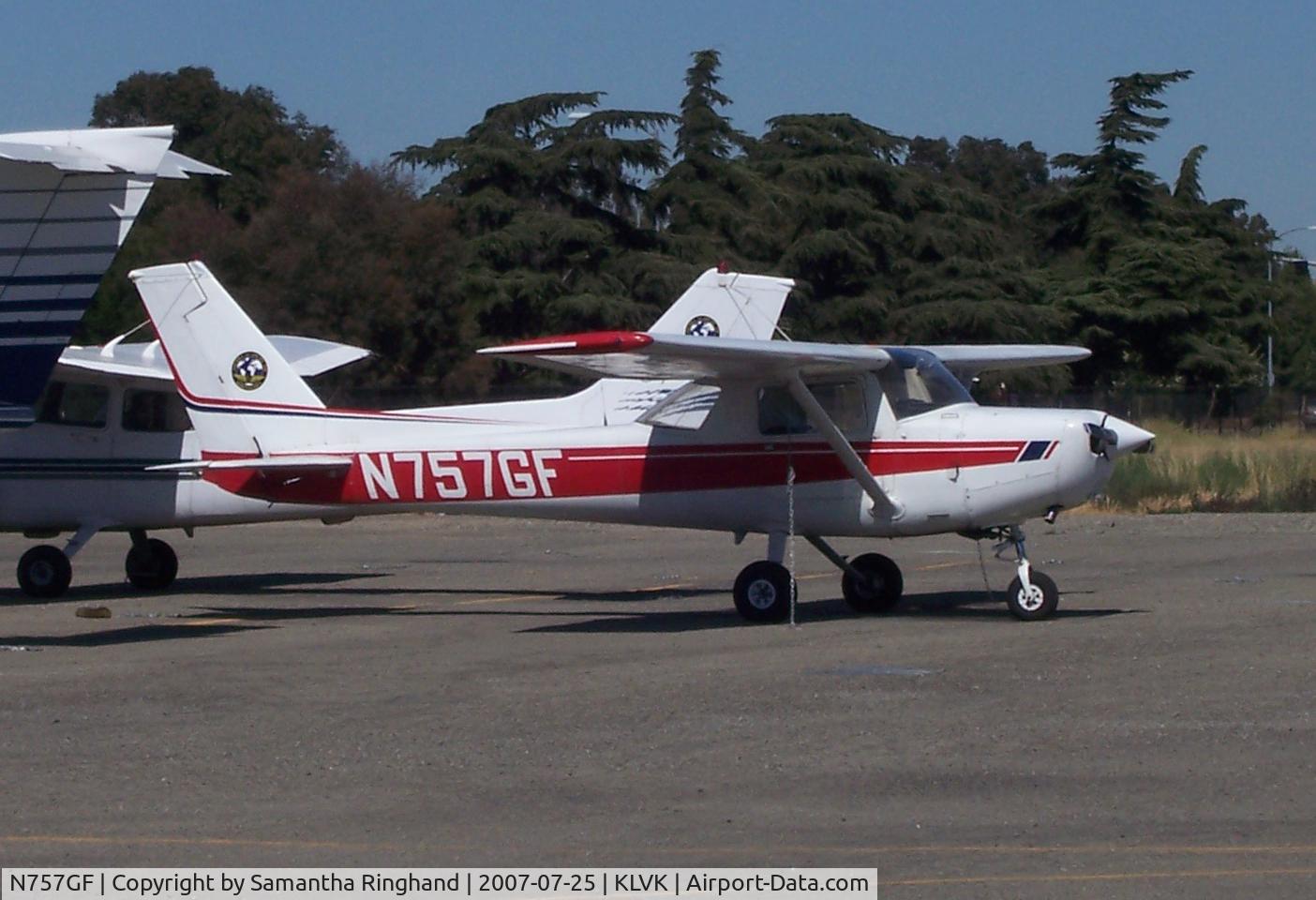 N757GF, 1977 Cessna 152 C/N 15279723, 7GF parked at Sierra Academy of Aeronautics