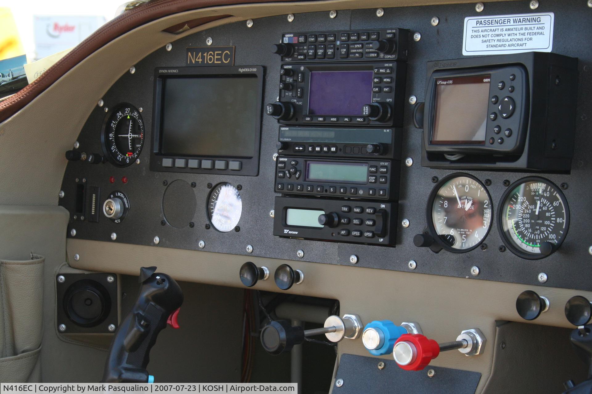 N416EC, 2006 Vans RV-10 C/N 40416, RV-10