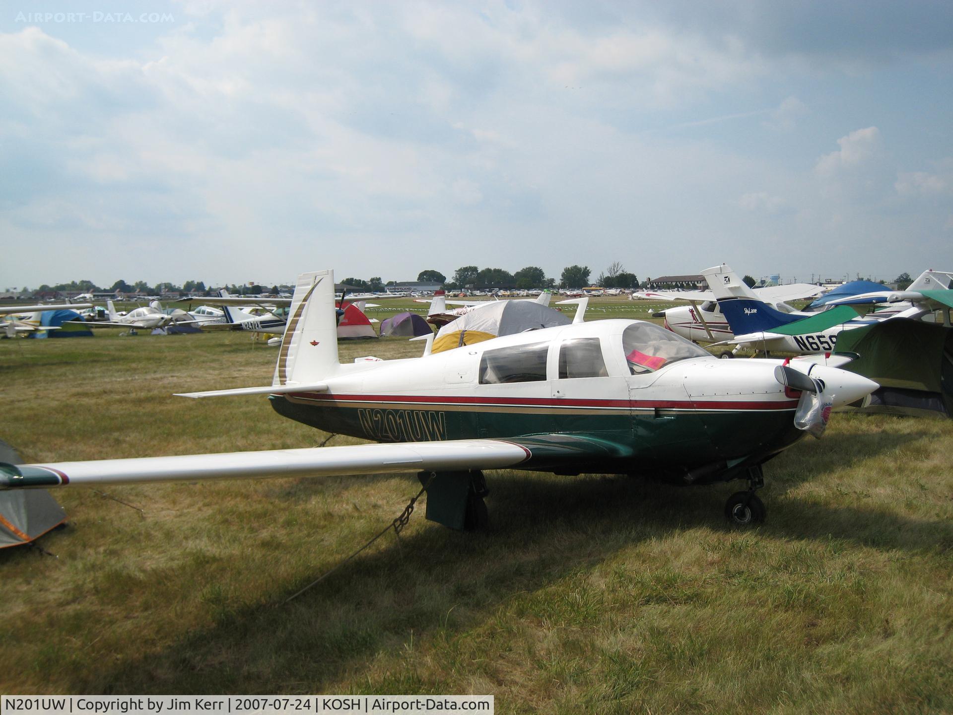 N201UW, 1977 Mooney M20J 201 C/N 24-0390, EAA AirVenture Oshkosh 2007