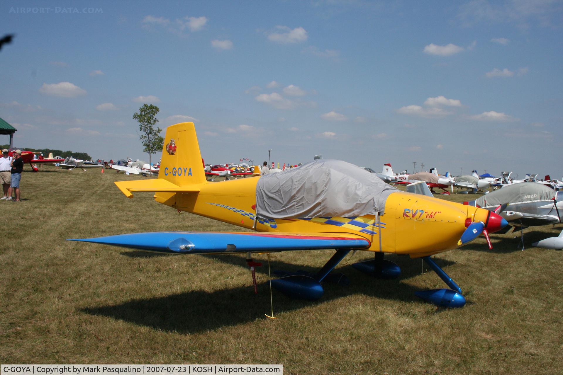 C-GOYA, 2005 Vans RV-7A C/N 70512, RV-7A