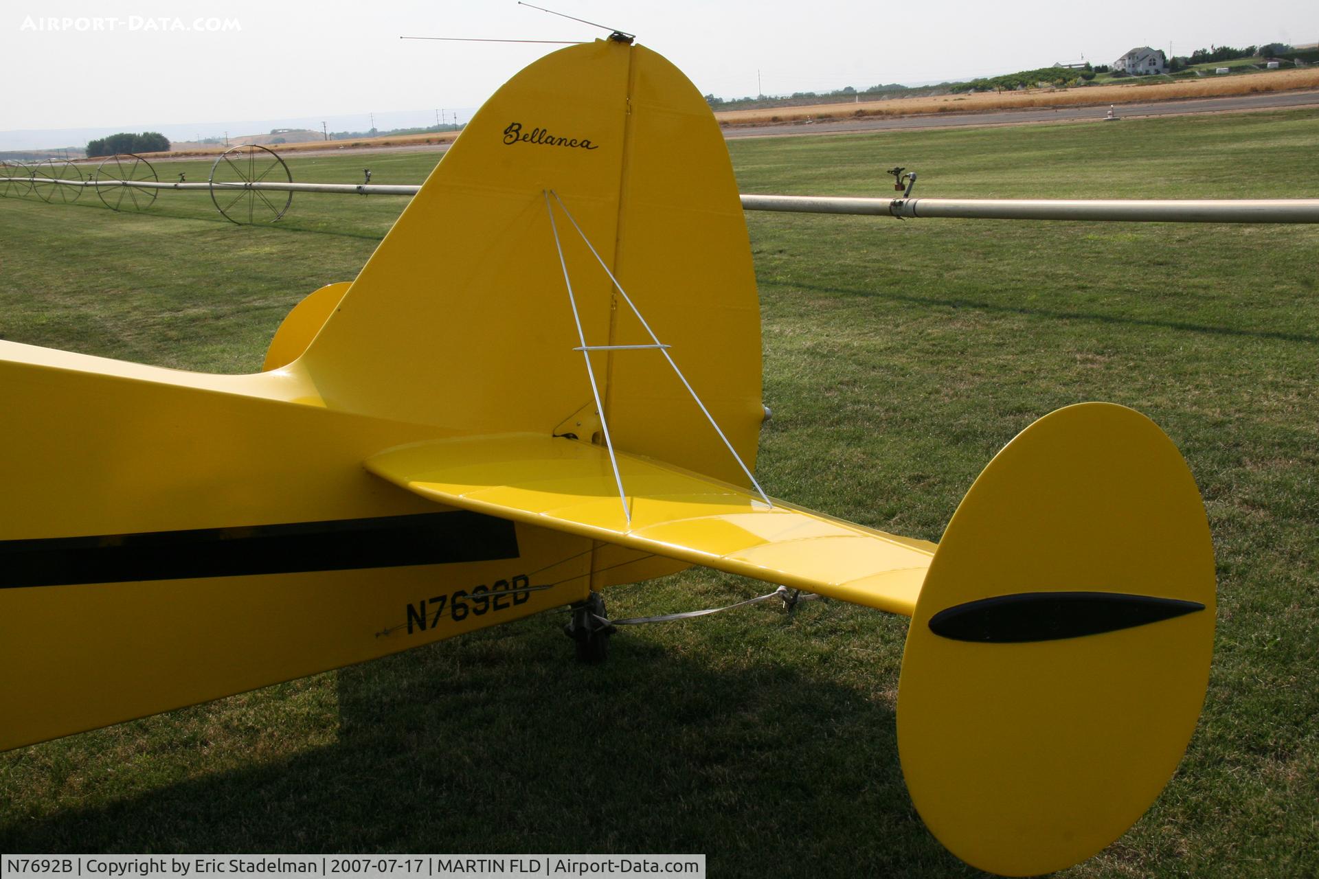 N7692B, 1957 Bellanca 14-19-2 Cruisair Senior C/N 4043, Nice tail