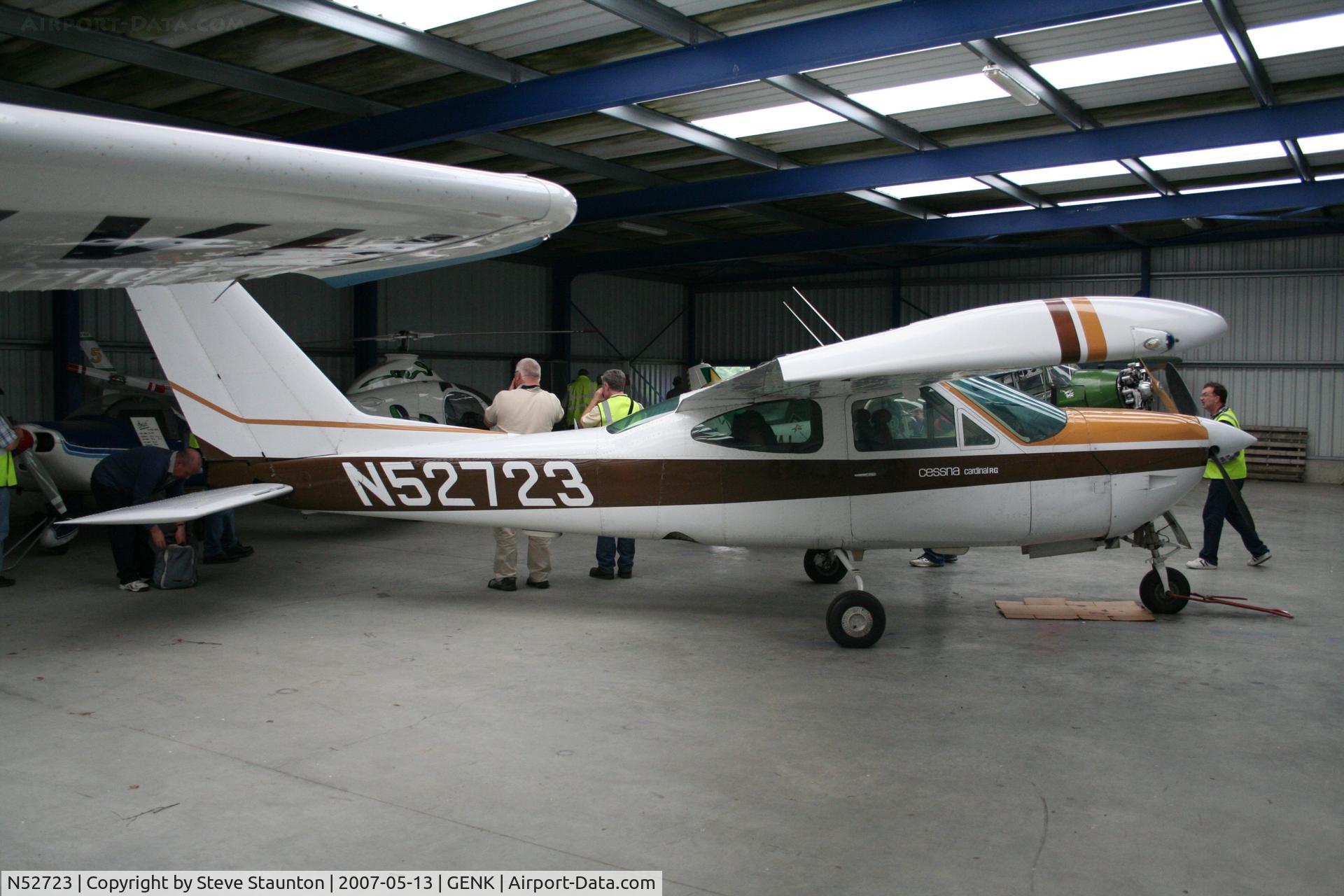 N52723, 1977 Cessna 177RG Cardinal C/N 177RG1258, Taken on a Aeroprint tour to Genk