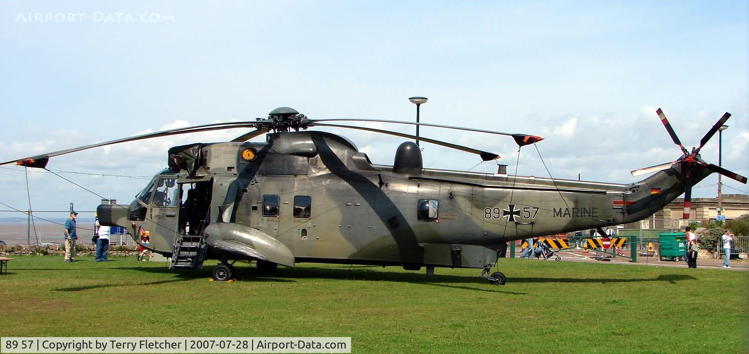 89 57, Westland Sea King Mk.41 C/N WA761/83, at Helidays 2007 at Weston-Super-Mare , UK