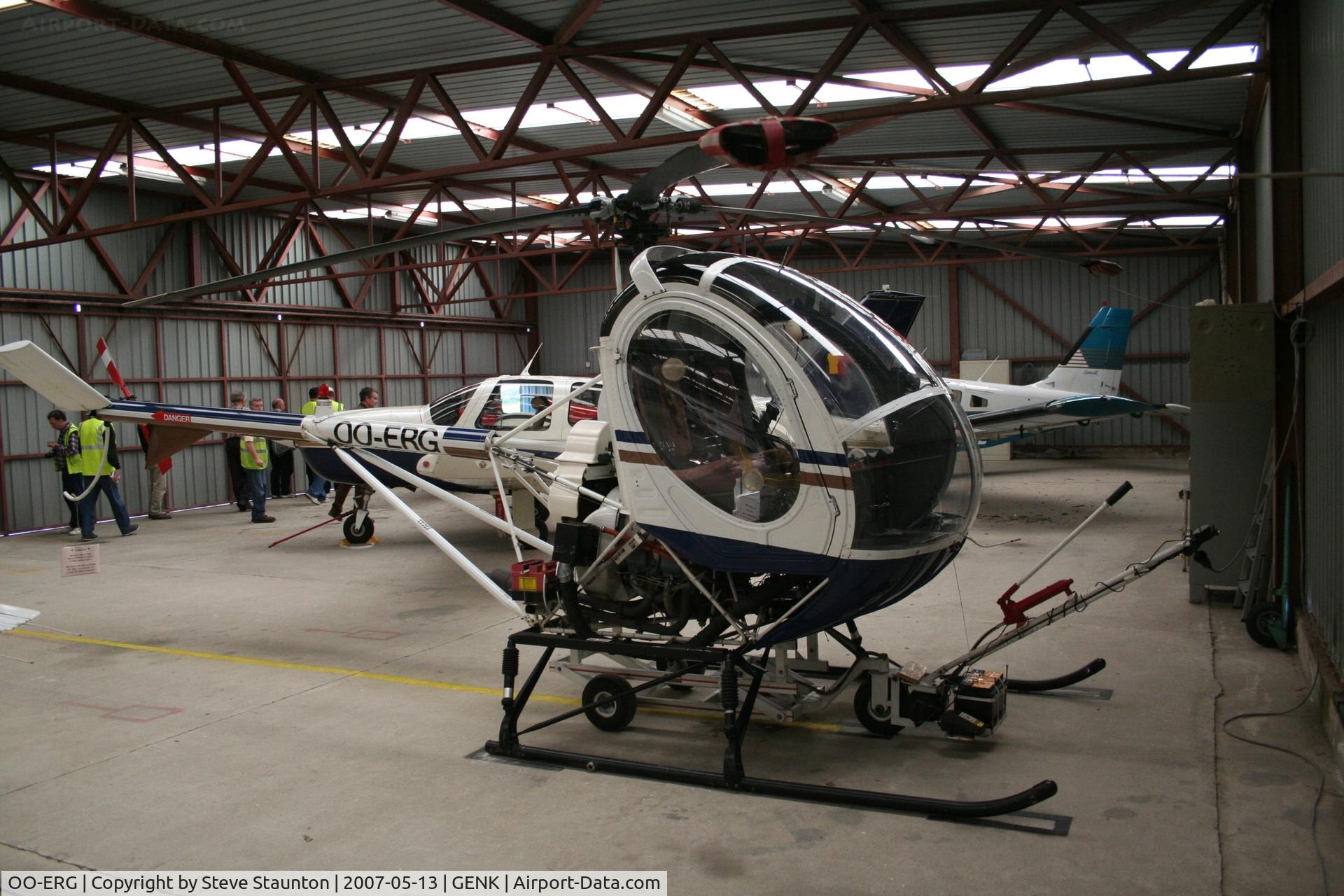 OO-ERG, 1966 Hughes TH-55A Osage C/N 660602, Taken on an Aeroprint tour @ Genk