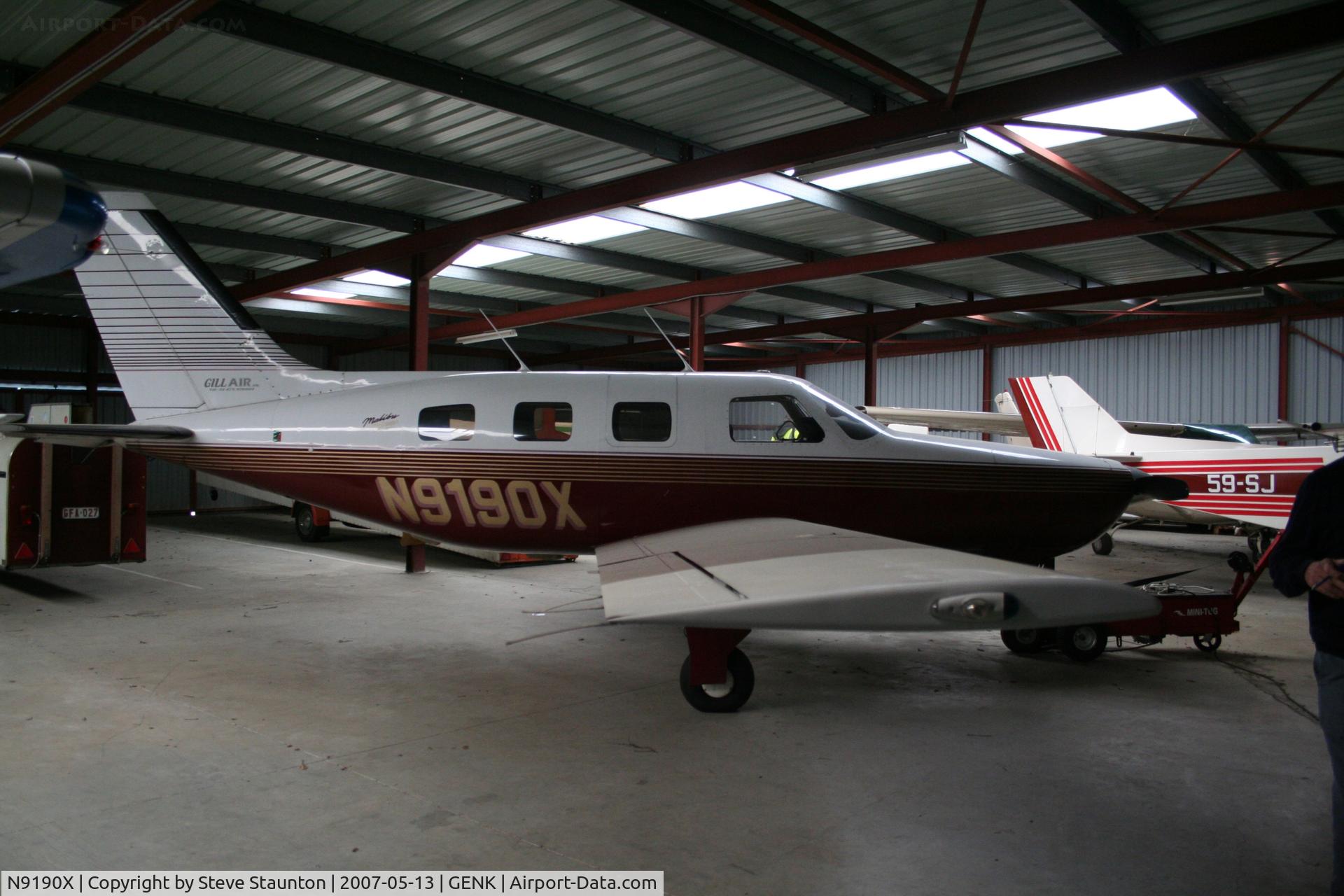 N9190X, 1989 Piper PA-46-350P Malibu Mirage C/N 4622093, Taken on an Aeroprint tour @ Genk