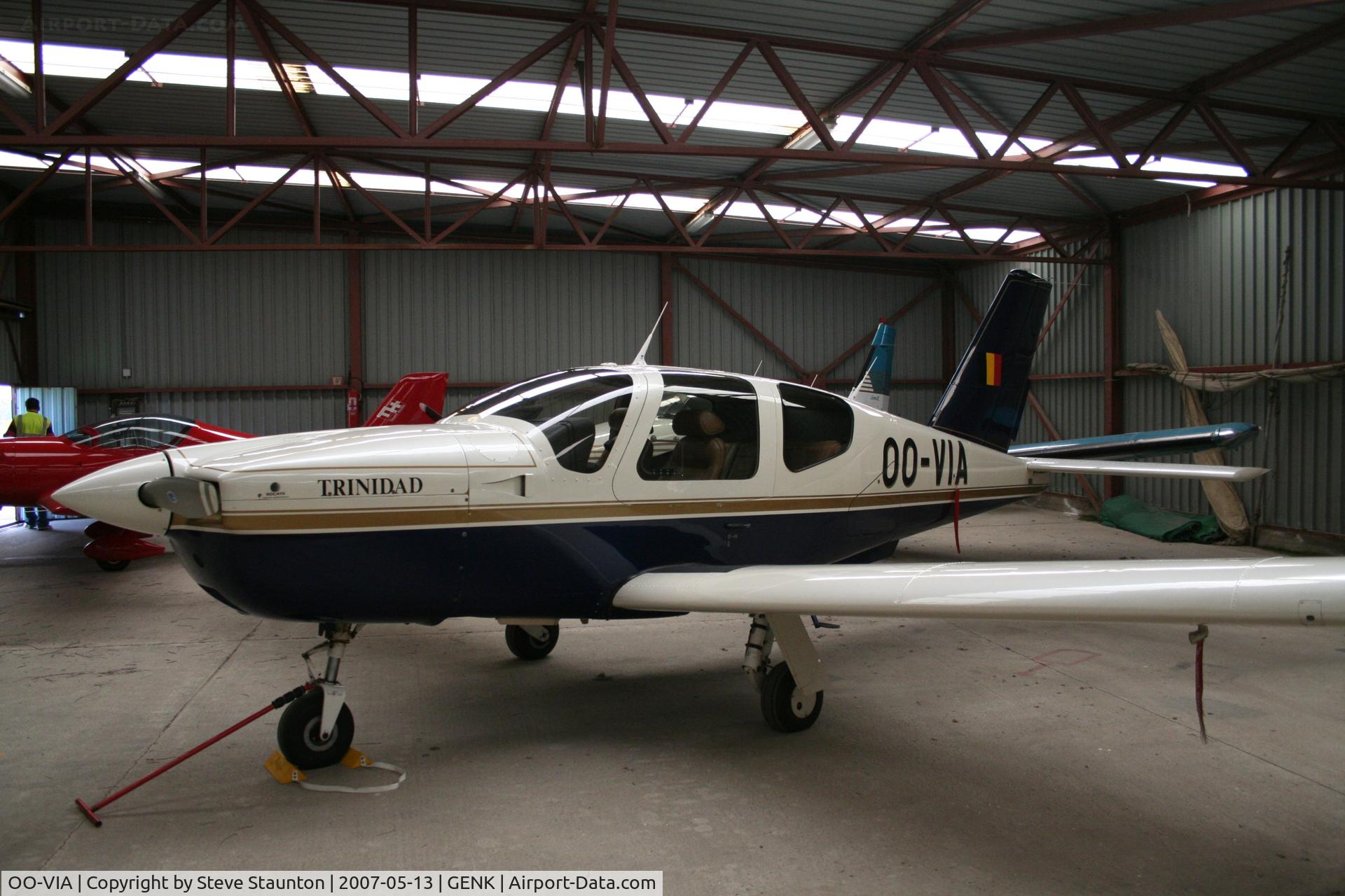 OO-VIA, 1990 Socata TB-20 Trinidad C/N 1031, Taken on an Aeroprint tour @ Genk