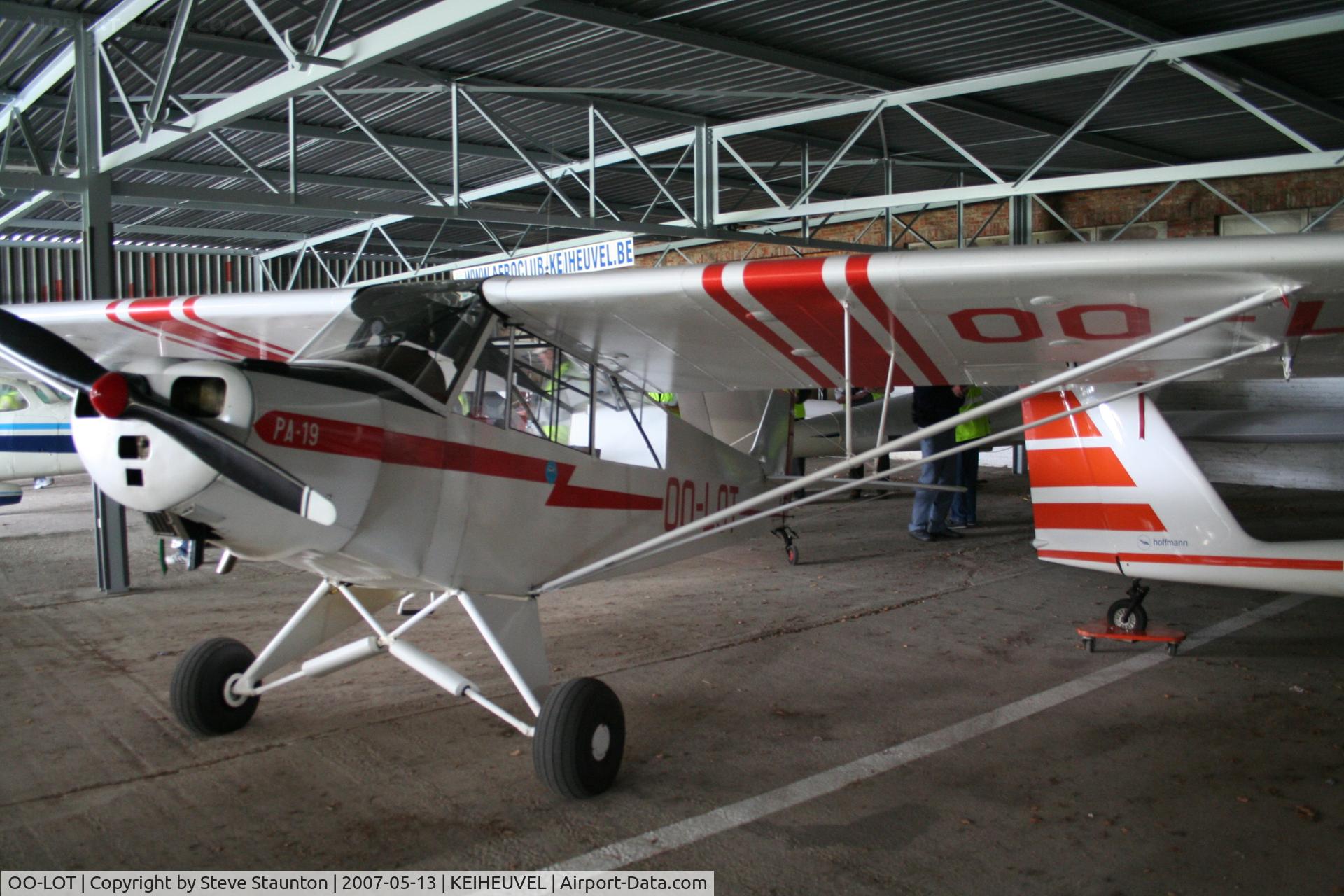 OO-LOT, 1953 Piper L-18C Super Cub (PA-18-95) C/N 18-3218, Taken on an Aeroprint tour @ Keiheuvel