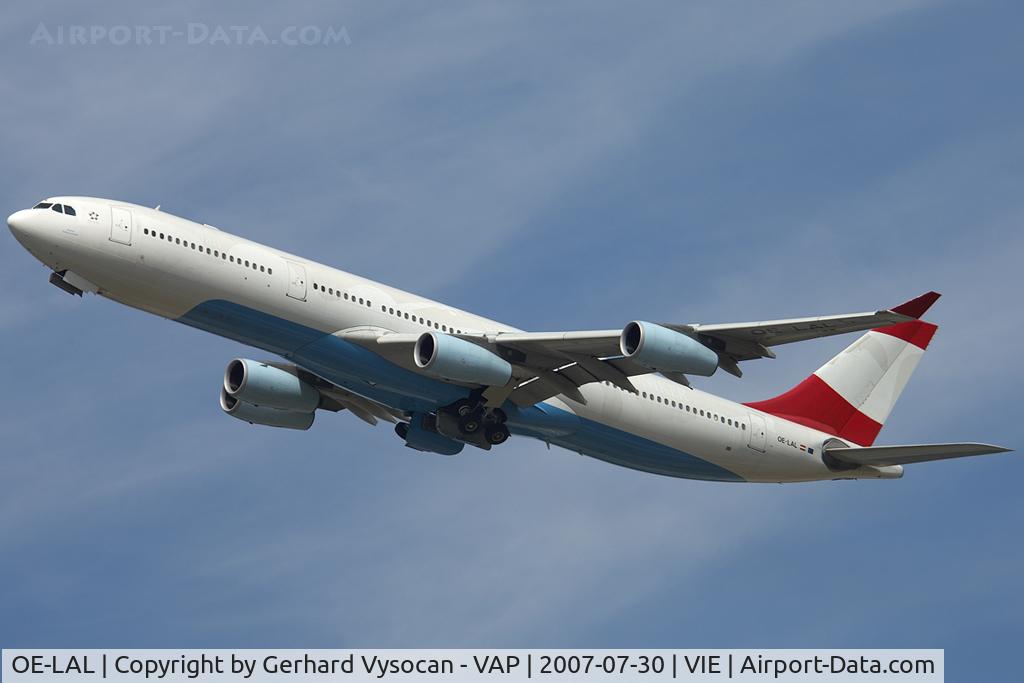 OE-LAL, 1999 Airbus A340-313 C/N 263, one of her last takeoff
