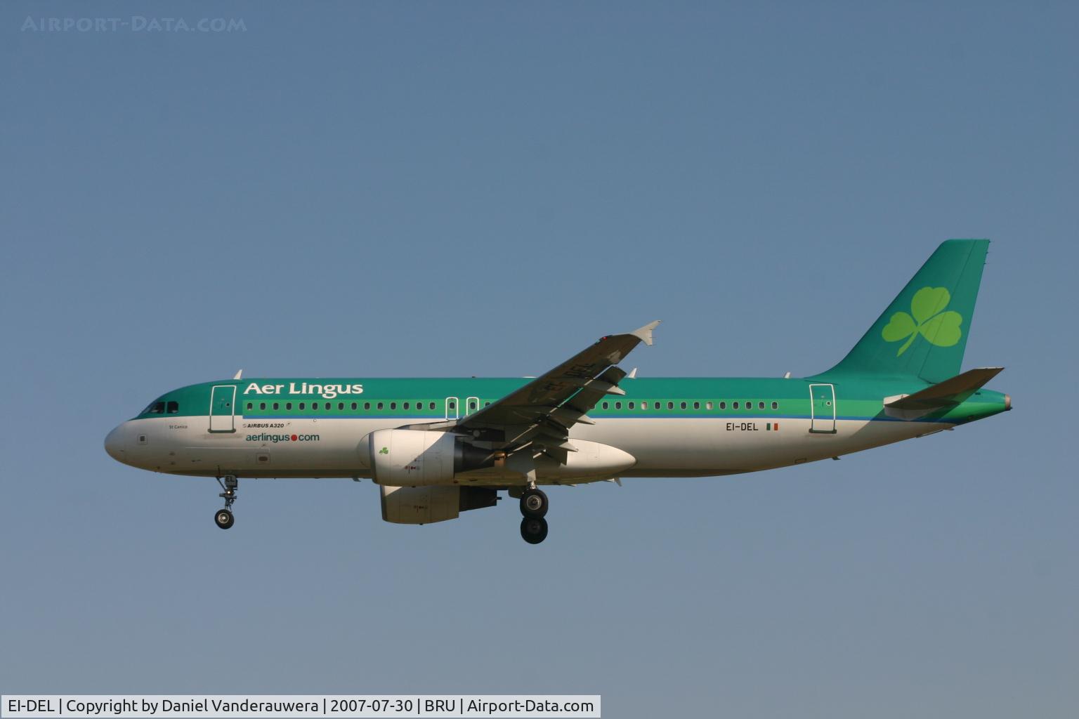 EI-DEL, 2005 Airbus A320-214 C/N 2409, arrival of flight EI630 to rwy 25L