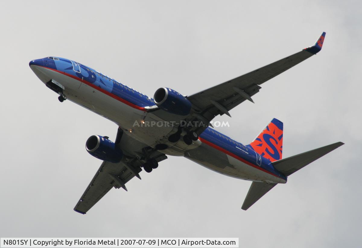 N801SY, 2001 Boeing 737-8Q8 C/N 30332, Sun Country