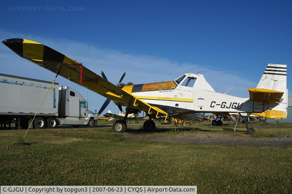 C-GJGU, 1981 PZL-Mielec M-18 Dromader C/N 1Z007-05, Morning shot.