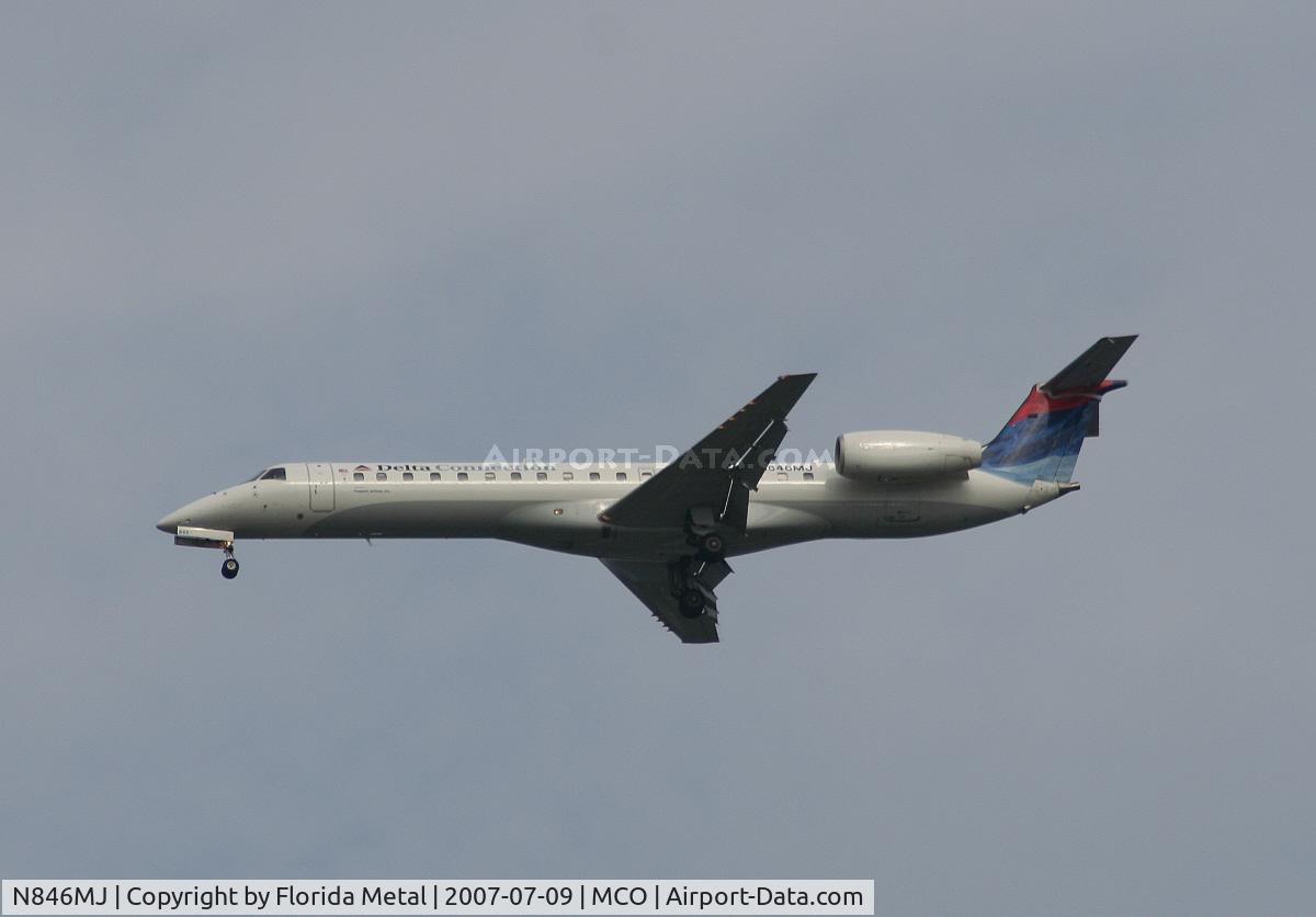 N846MJ, 2001 Embraer EMB-145LR C/N 145507, Delta Connection