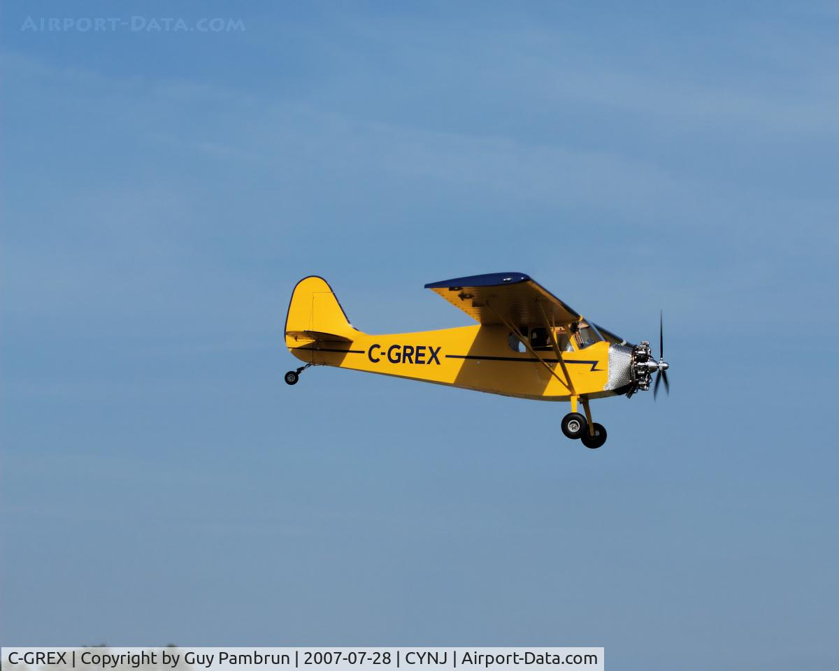 C-GREX, 2007 MEARS MEARS MK 1 C/N 2000-001, Looks like a modified J3 to me