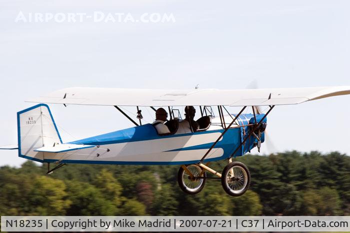 N18235, 2004 Pietenpol Air Camper C/N 001 (N18235), Fly by Brodhead 2007