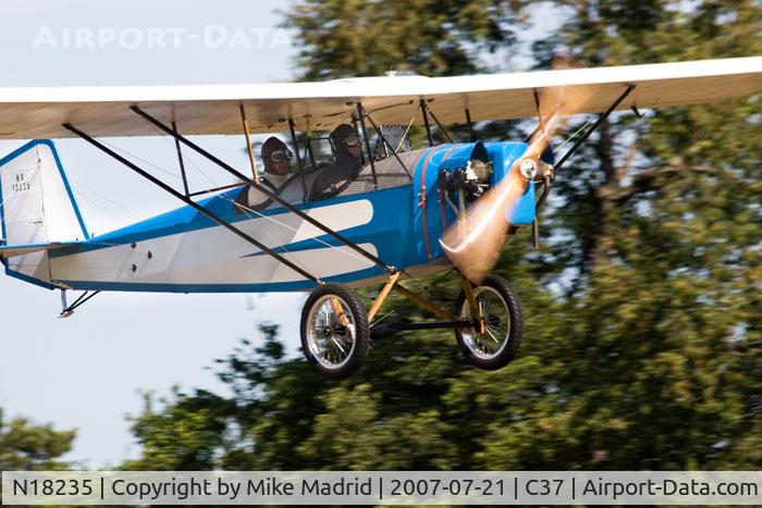 N18235, 2004 Pietenpol Air Camper C/N 001 (N18235), Fly by Brodhead 2007