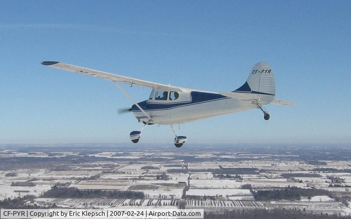 CF-PYR, 1954 Cessna 170B C/N 26387, CF-PYR in flight