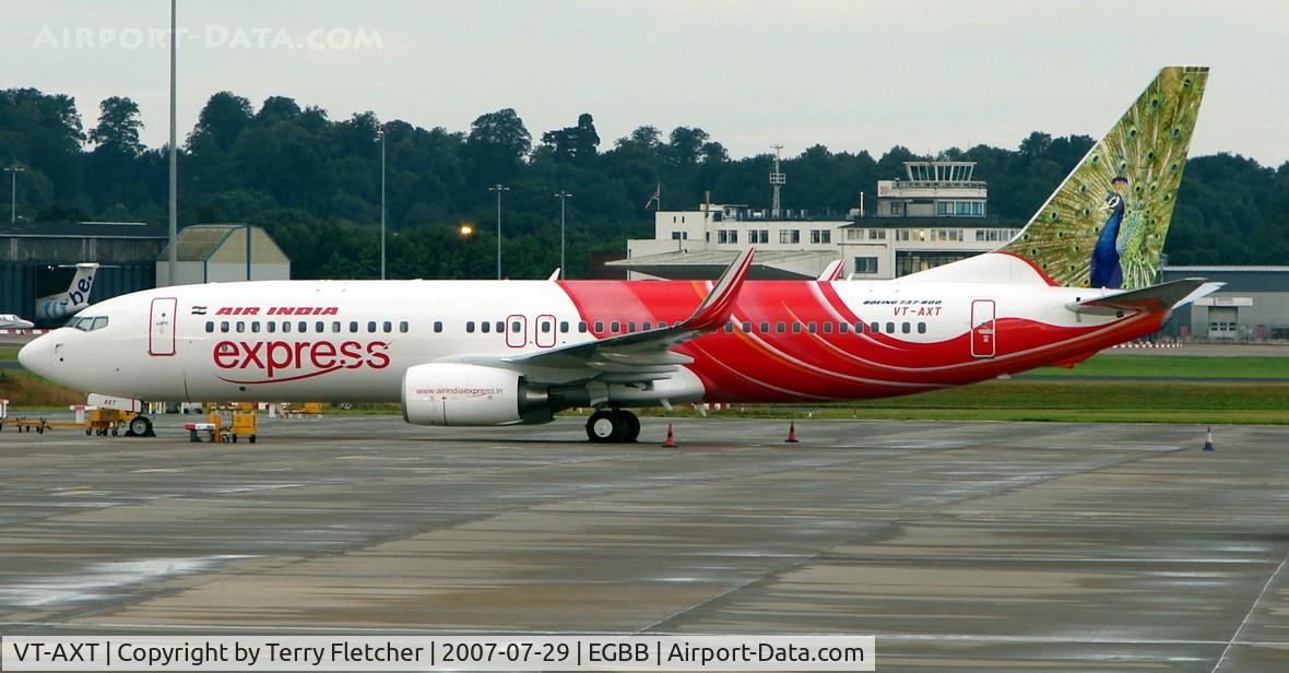 VT-AXT, 2007 Boeing 737-8HJ C/N 36331, On delivery Seattle-Birmingham-Mumbai