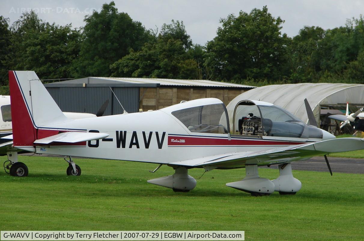 G-WAVV, 1995 Robin HR-200-120B C/N 291, early Sunday morning at Wellesborne Mountford