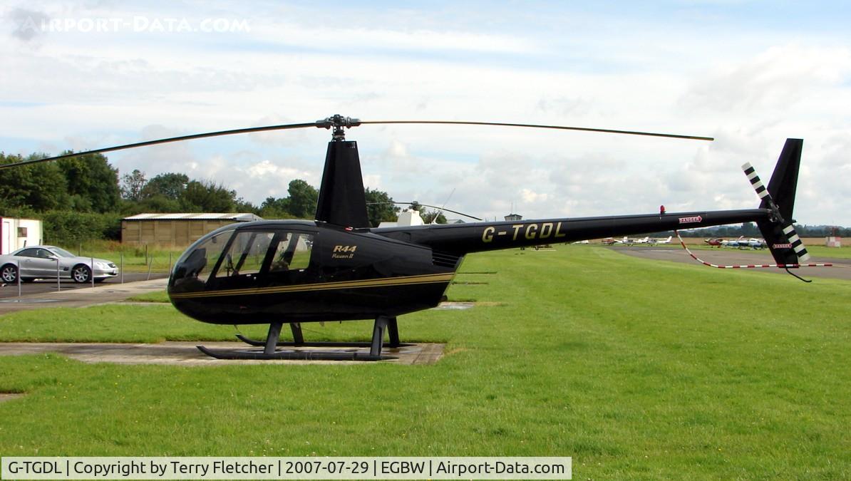 G-TGDL, 2007 Robinson R44 Raven II C/N 11746, early Sunday morning at Wellesborne Mountford