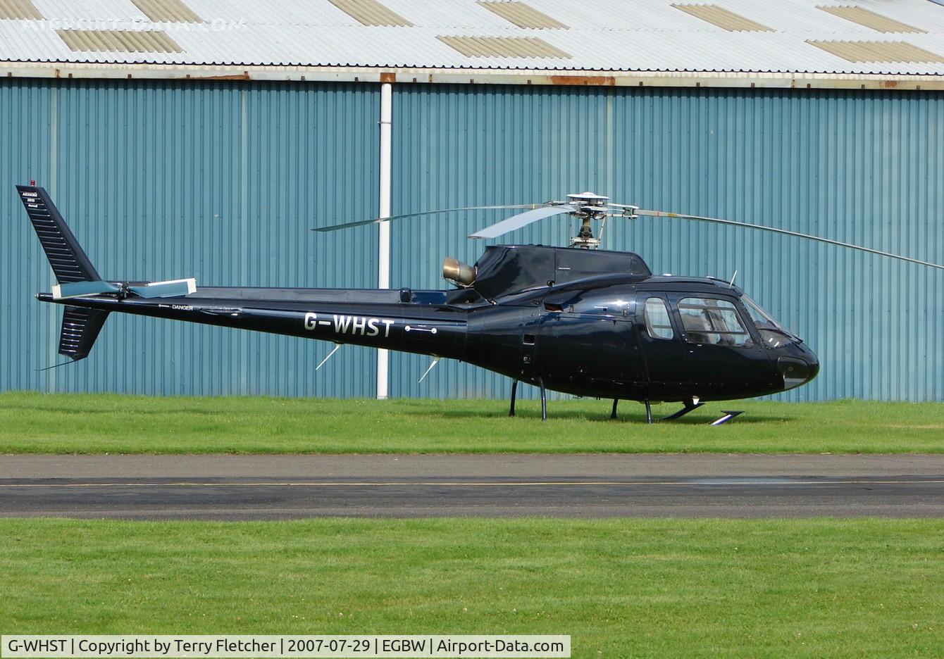 G-WHST, 1996 Eurocopter AS-350B-2 Ecureuil Ecureuil C/N 2915, early Sunday morning at Wellesborne Mountford