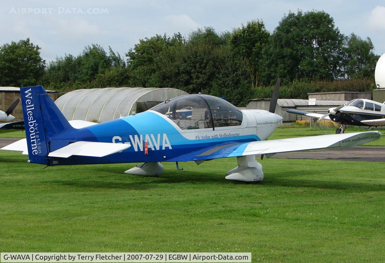G-WAVA, 2000 Robin HR-200-120B C/N 352, early Sunday morning at Wellesborne Mountford