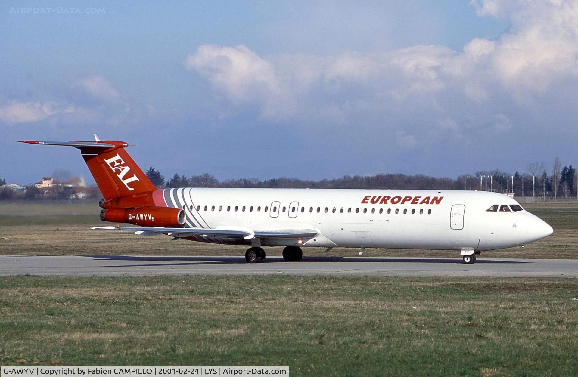 G-AWYV, 1969 BAC 111-501EX One-Eleven C/N BAC.178, European Aircharter