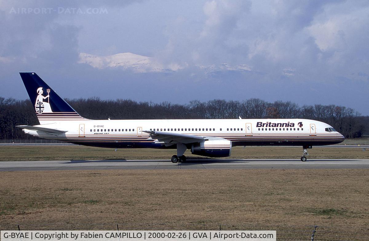 G-BYAE, 1992 Boeing 757-204 C/N 26964, Britannia Airways